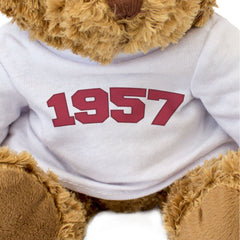 1957 - Teddy Bear - Cute Cuddly Funny - Friend Born In 1957 Year Gift Present