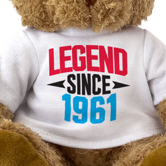 LEGEND SINCE 1961 - Teddy Bear - Cute Funny - Friend Born In 1961 Gift Present