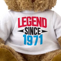 LEGEND SINCE 1971 - Teddy Bear - Cute Funny - Friend Born In 1971 Gift Present