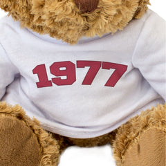 1977 - Teddy Bear - Cute Cuddly Funny - Friend Born In 1977 Year Gift Present