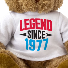 LEGEND SINCE 1977 - Teddy Bear - Cute Funny - Friend Born In 1977 Gift Present
