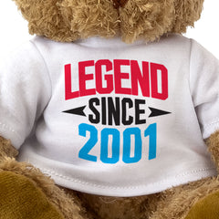 LEGEND SINCE 2001 - Teddy Bear - Cute Funny - Friend Born In 2001 Gift Present