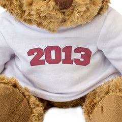 2013 - Teddy Bear - Cute Cuddly Funny - Friend Born In 2013 Year Gift Present