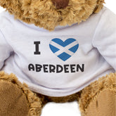 I Love Aberdeen (Scotland Flag) - Teddy Bear