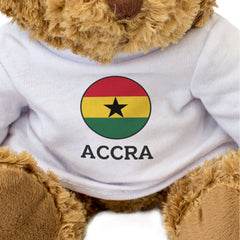 ACCRA (GHANA FLAG ROUNDEL) - Teddy Bear - Cute Cuddly Soft - Funny Gift Present