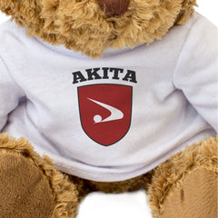 AKITA PREFECTURE FLAG - Teddy Bear - Cute Cuddly Soft - Japan Gift Present