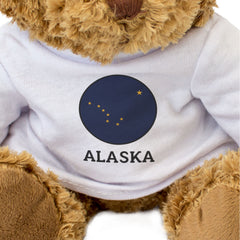 ALASKA FLAG ROUNDEL - Teddy Bear - Cute Cuddly Soft - USA Gift Present