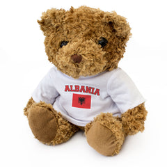 ALBANIA + FLAG - Teddy Bear - Cute Soft - Funny Albanian Souvenir Gift Present