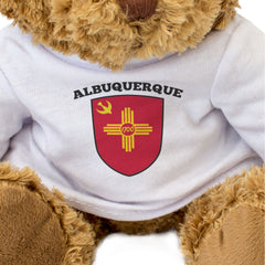 ALBUQUERQUE CITY FLAG - Teddy Bear - Cute Cuddly Soft - New Mexico Gift Present
