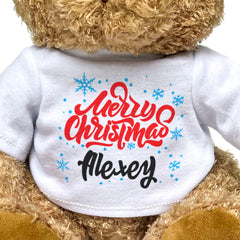 MERRY CHRISTMAS ALEXEY - Teddy Bear - Cute Cuddly Soft - Xmas Gift Present