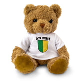 AN MHÍ (MEATH) COUNTY COLOURS - Teddy Bear - Ireland Gaeilge Gift Present