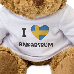 I LOVE ANKARSRUM (SWEDEN FLAG) - Teddy Bear - Cute - Funny Sweden Gift Present