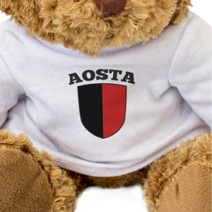 AOSTA FLAG - Teddy Bear - Cute Cuddly Soft Adorable - Italy Gift Present