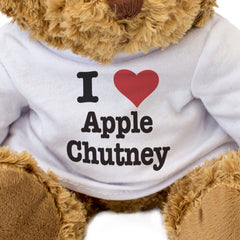 I LOVE APPLE CHUTNEY - Teddy Bear - Cute Cuddly Soft Adorable - Gift Present