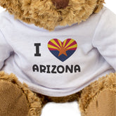 I Love Arizona Flag - Teddy Bear
