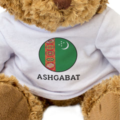 ASHGABAT (TURKMENISTAN FLAG ROUNDEL) - Teddy Bear - Funny Souvenir Gift Present