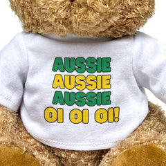 AUSSIE AUSSIE AUSSIE OI OI OI - Teddy Bear - Cute Funny - Australia Gift Present