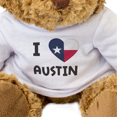 I Love Austin (Texas Flag) - Teddy Bear