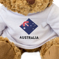 AUSTRALIA FLAG DIAMOND - Teddy Bear - Cute Funny Aussie Souvenir Gift Present