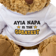 AYIA NAPA IS THE GREATEST - Teddy Bear - Funny - Cyprus Holiday Gift Present