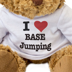 I LOVE BASE JUMPING - Teddy Bear - Cute Cuddly Soft Adorable - Gift Present