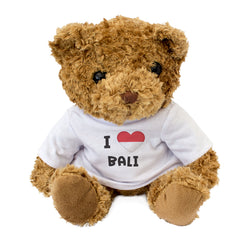 I LOVE BALI (INDONESIA FLAG) - Teddy Bear - Funny Holiday Souvenir Gift Present