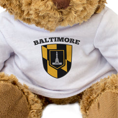 BALTIMORE CITY FLAG - Teddy Bear - Cute Cuddly Soft - Maryland Gift Present