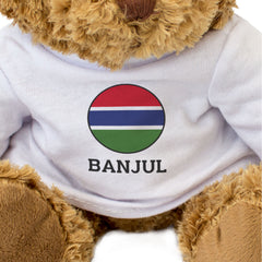 BANJUL (GAMBIA FLAG ROUNDEL) - Teddy Bear - Cute Soft - Funny Gift Present
