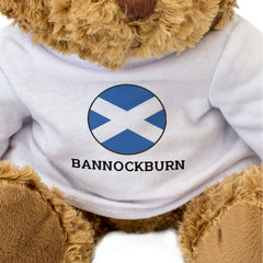 BANNOCKBURN (SCOTLAND FLAG ROUNDEL) - Teddy Bear - Funny Scottish Gift Present