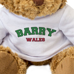 BARRY, WALES - Teddy Bear - Cute Cuddly Soft Adorable - Welsh Gift Present