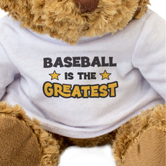 BASEBALL IS THE GREATEST - Teddy Bear - Cute Cuddly Soft - Gift Present