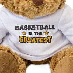 BASKETBALL IS THE GREATEST - Teddy Bear - Cute Cuddly Soft - Gift Present