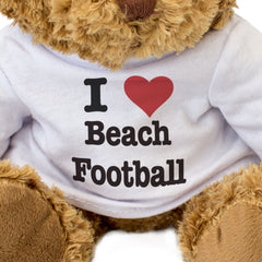 I LOVE BEACH FOOTBALL - Teddy Bear - Cute Cuddly Soft - Gift Present