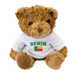 BENIN + FLAG - Teddy Bear - Cute Cuddly Soft - Funny Souvenir Gift Present