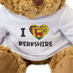 I LOVE BERKSHIRE FLAG - Teddy Bear - Cute Cuddly Soft Adorable - Gift Present