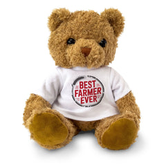 BEST FARMER EVER - Teddy Bear - Cute Cuddly Soft Adorable - Gift Present