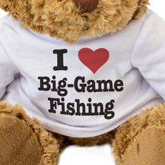 I LOVE BIG GAME FISHING - Teddy Bear - Cute Cuddly Soft Adorable - Gift Present