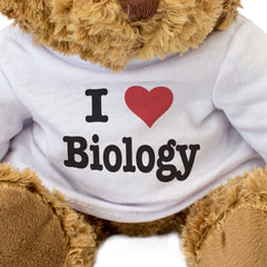 I LOVE BIOLOGY - Teddy Bear - Cute Cuddly Soft Adorable - Gift Present