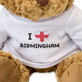 I Love Birmingham (England Flag) - Teddy Bear