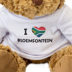I Love Bloemfontein (South Africa Flag) - Teddy Bear