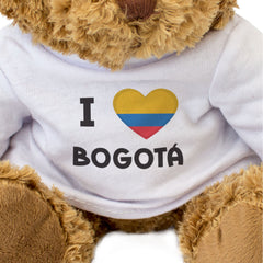 I LOVE BOGOTÁ (COLOMBIA FLAG) - Teddy Bear - Cute Cuddly Soft - Gift Present