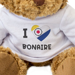I LOVE BONAIRE FLAG - Teddy Bear - Cute Cuddly - Funny Caribbean Gift Present