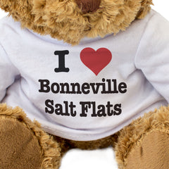 I LOVE BONNEVILLE SALT FLATS - Teddy Bear - Cute Soft - Funny Utah Gift Present