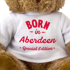 BORN IN ABERDEEN (SPECIAL EDITION) - Teddy Bear - Cute - Scottish Gift Present
