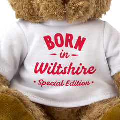 BORN IN WILTSHIRE (SPECIAL EDITION) - Teddy Bear - Cute - Gift Present