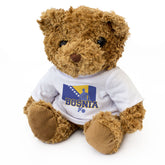 BOSNIA FLAG (FOOTBALL) - Teddy Bear - Cute - Bosnian Soccer Fan Gift Present
