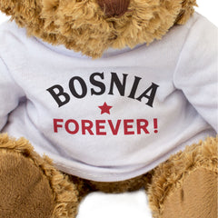 BOSNIA FOREVER! - Teddy Bear - Cute Funny - Bosnian Sports Fan Gift Present