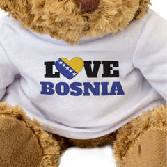 LOVE BOSNIA (FLAG HEART) - Teddy Bear - Cute Funny - Souvenir Gift Present