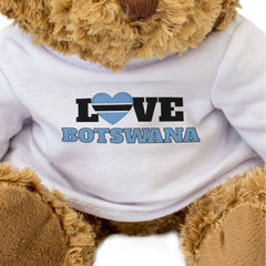 LOVE BOTSWANA (FLAG HEART) - Teddy Bear - Cute - Funny Souvenir Gift Present