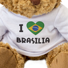 I Love Brasilia (Brazil Flag) - Teddy Bear